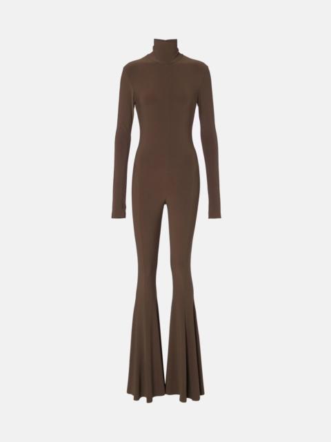 Turtleneck jersey jumpsuit