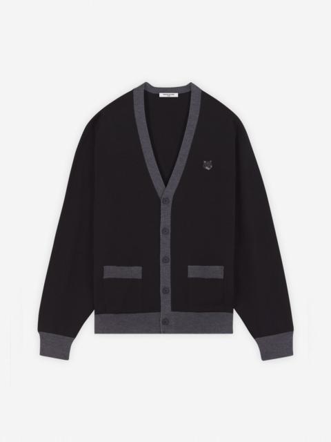 BOLD FOX HEAD PATCH BI-COLOR CARDIGAN
