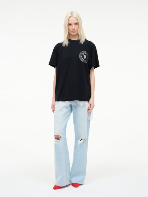 STAUD NEWPORT OVERSIZED TEE GOOD VIBES