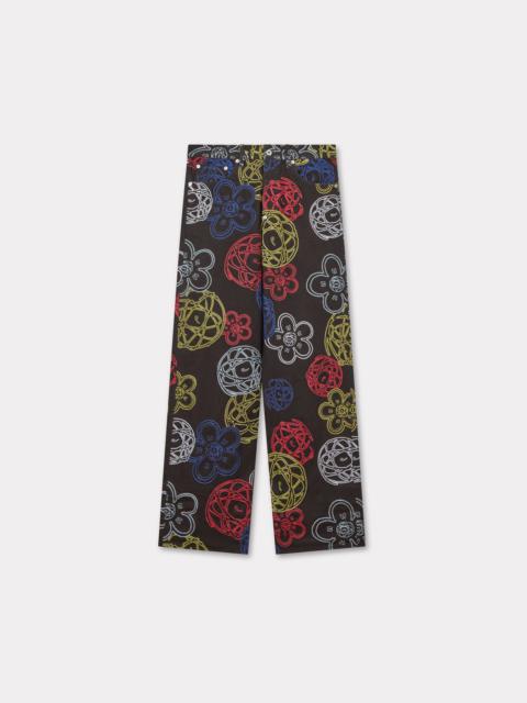 'Kenzo x Futura 2000' embroidered wide fit pants