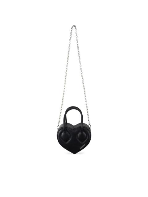 heart top-handle chain shoulder bag