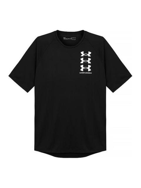 Under Armour Tech 2.0 Triple Logo T-shirt 'Black' 1361504-001