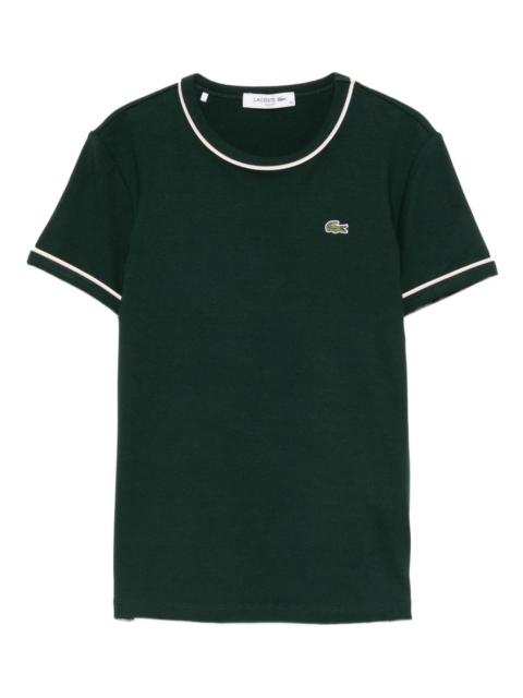contrast-trim T-shirt