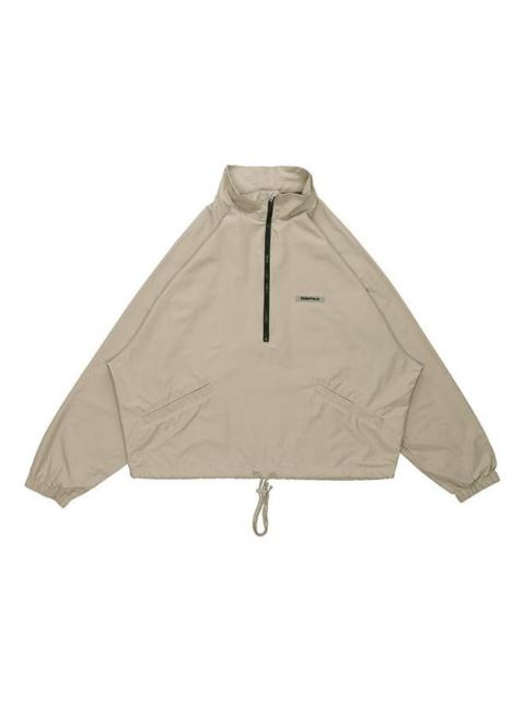 Fear of God Essentials FW20 Half-Zip Track Jacket Moss FOG-FW20-188