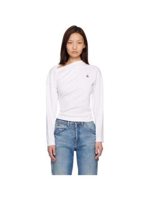 White Long Sleeve Hebo Top