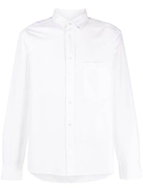 logo-embroidered button-down shirt