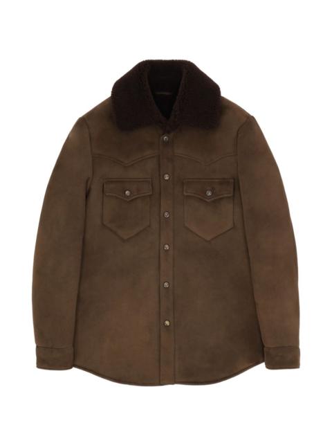 Ranch shearling-collar jacket