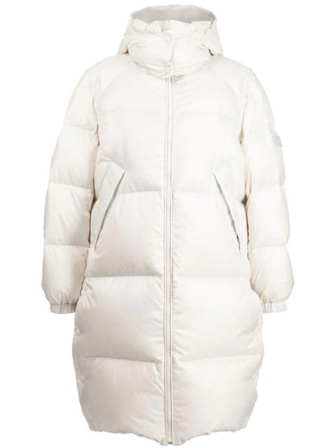 padded-design zipped coat