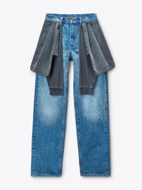 Pre-Styled Balloon Leg Jean