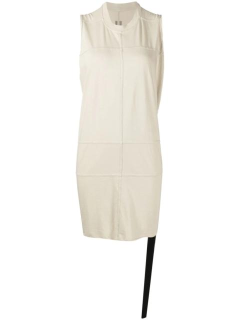 panelled crew-neck tank top