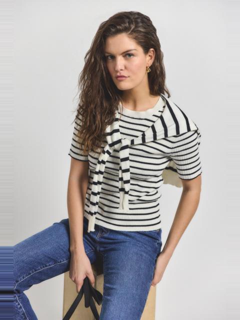 TWAIN SHORT SLEEVE PRE STYLED SWEATER