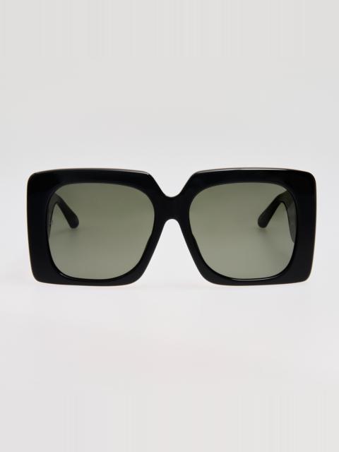 Sierra Sunglasses in Black with Rainbow Sapphires