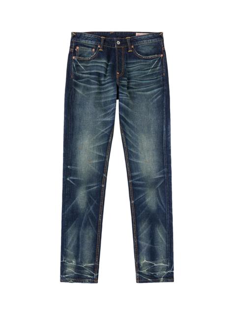 Brocade Patched Pocket Jeans #2017