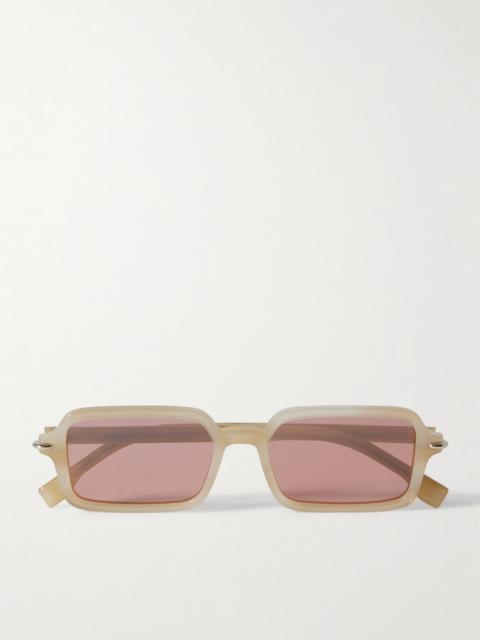 Selleria Rectangle-frame Acetate Sunglasses