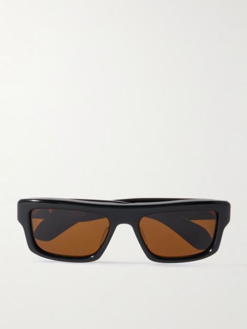 Cleavon Square-Frame Acetate Sunglasses Black