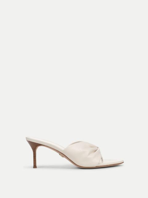 TULLIA LEATHER MID-HEEL SANDAL