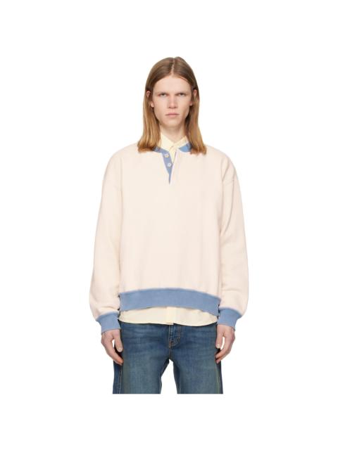 Off-White & Blue Mathias Sweatshirt