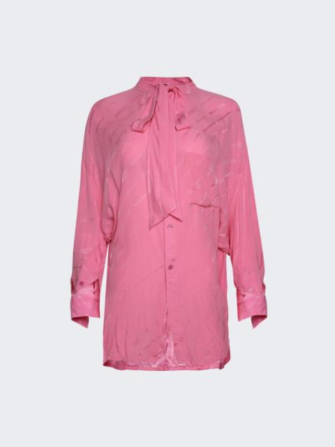 Logomania Allover Jacquard Shirt Pink