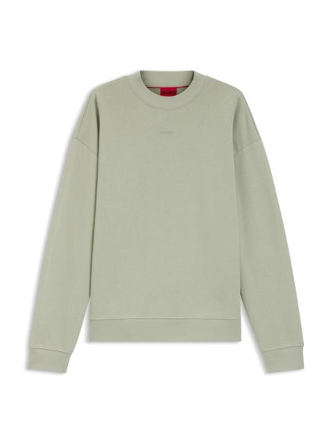 RELAXED-FIT SWEATSHIRT IN COTTON TERRY WITH LOGO DETAIL