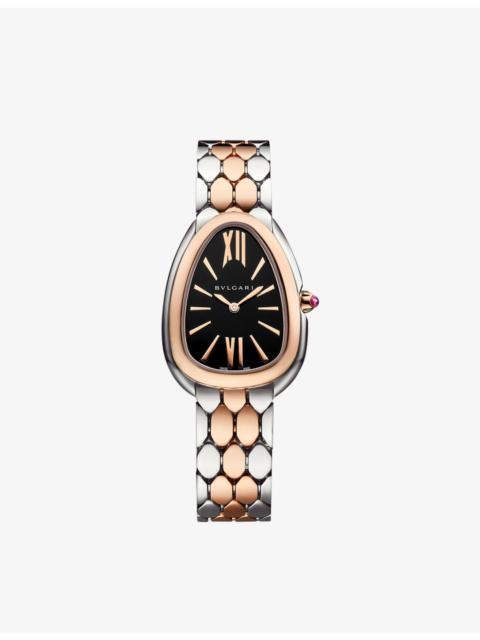 103799 Serpenti Seduttori 18ct rose-gold and stainless-steel quartz watch