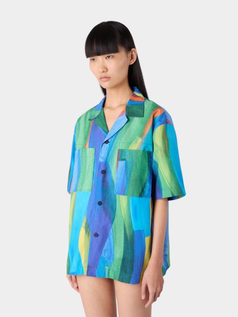 PENNELLETA SHORTSLEEVE SHIRT / multicolor allover print
