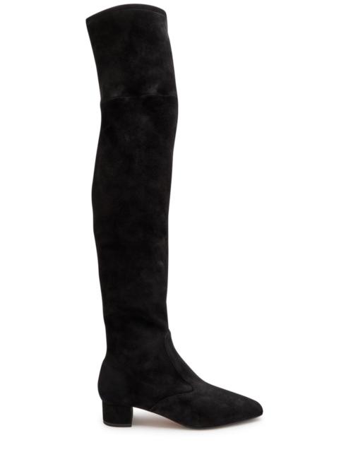 Aquazzura Remi 35 Suede Over-the-knee Boots