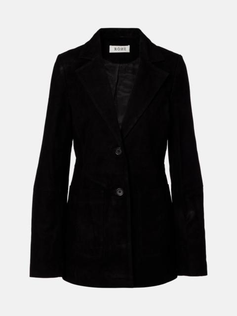 Suede blazer