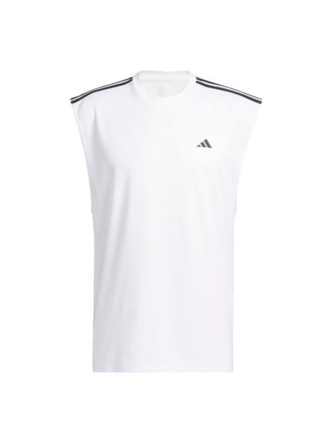 adidas All-World Sleeveless Tank Top 'White Black' IC2468