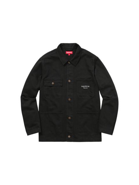 Supreme Denim Chore Coat Black