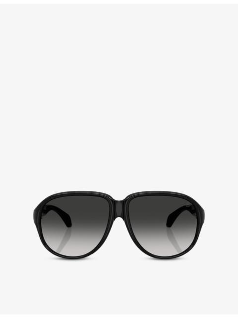 ME8001 Halcyonne Pilot-Frame Injected Sunglasses