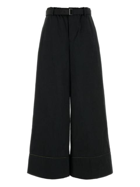 welt-pockets cuffed trousers