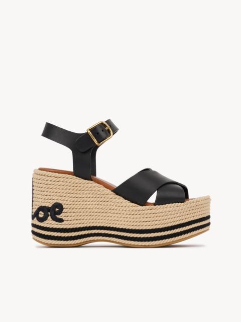 CHLOÉ SAND WEDGE SANDAL