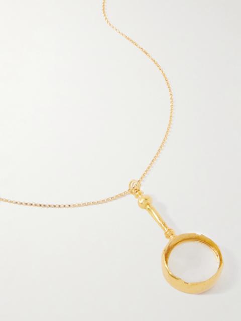 The Poet's Lens Recycled Gold-plated Necklace