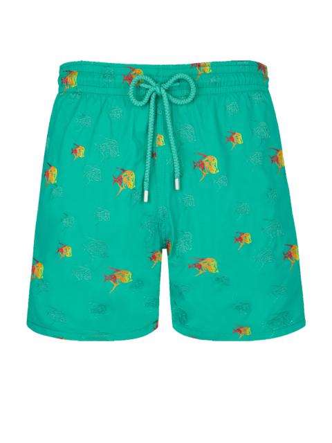 Men Swim Trunks Embroidered Piranhas - Limited Edition