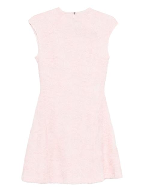 floral-motif mini dress