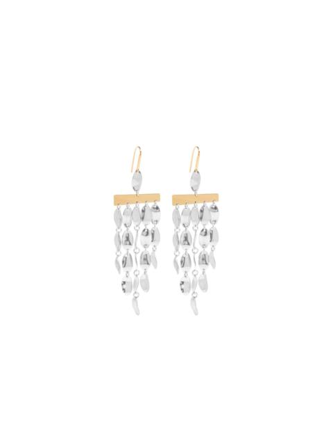 hammered droplet earrings