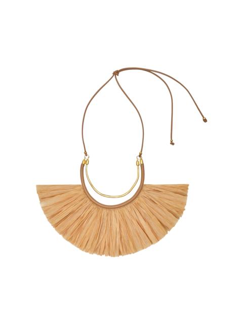 Tequila Sunrise Statement Necklace brown