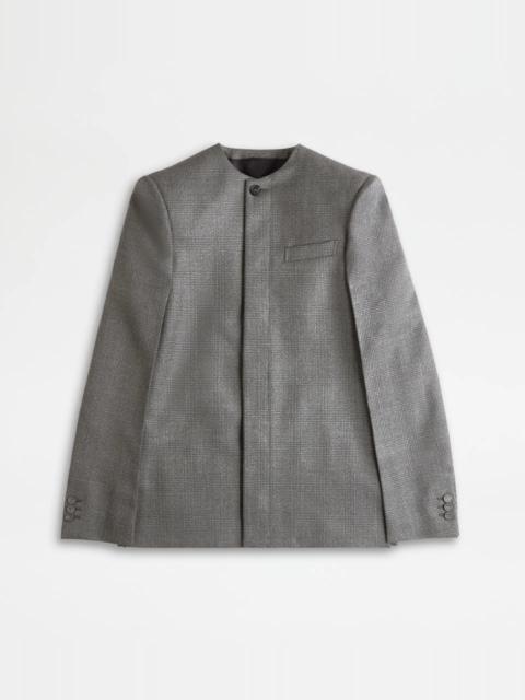 JACKET IN WOOL - BLACK
