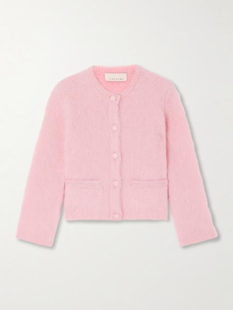 Amelie Cropped Brushed Alpaca-blend Cardigan