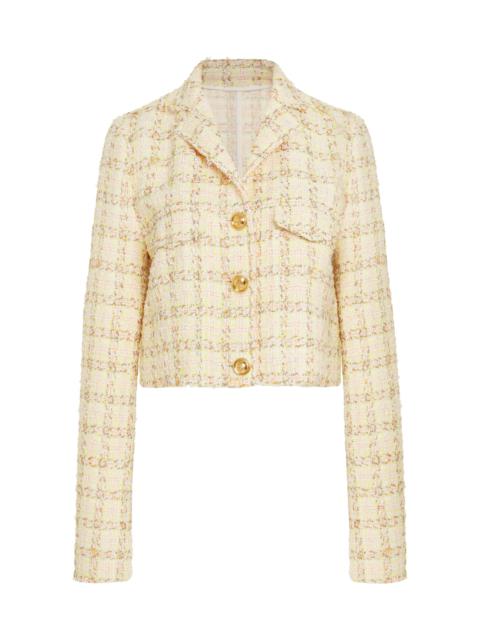 Cropped Bouclé Jacket multi