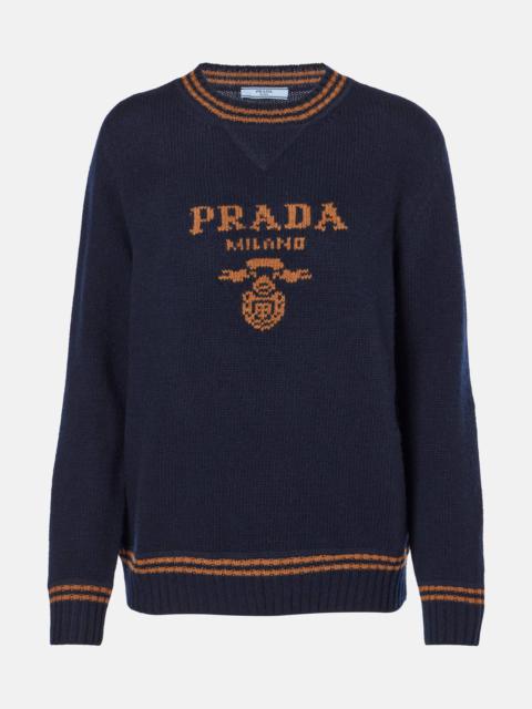 Logo wool and cashmere sweater