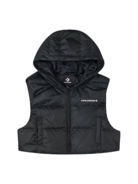 (WMNS) Converse Convertible Long Down Jacket 'Black' 10021982-A02