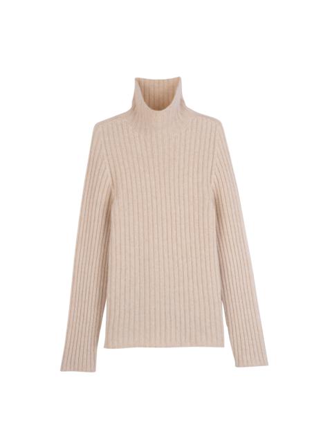High neck sweater Ecru - Knit