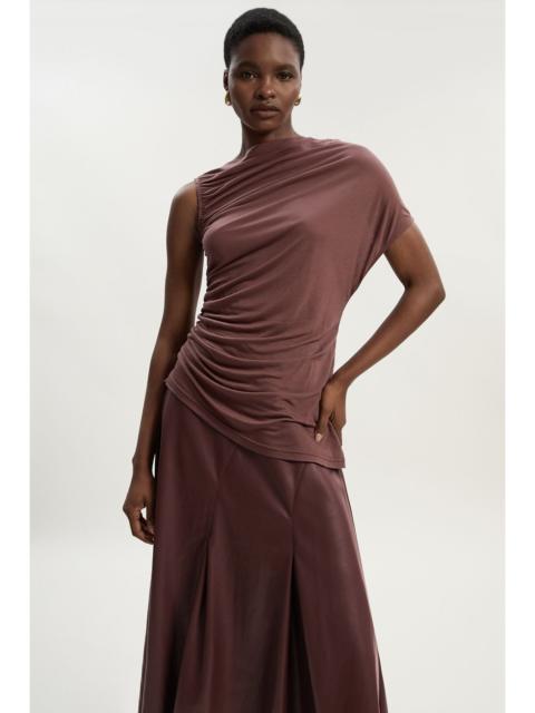 Tencel Ruched Detail Top