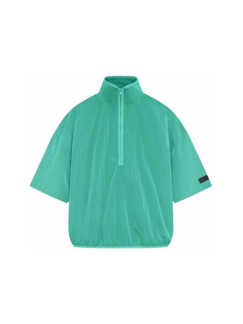 Fear of God Essentials Crinkle Nylon Halfzip SS Shirt Mint Leaf