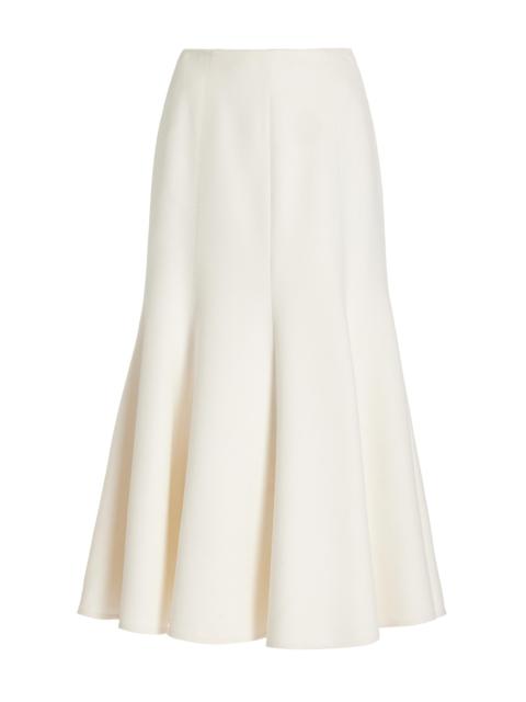 Amy Skirt in Ivory Winter Silk