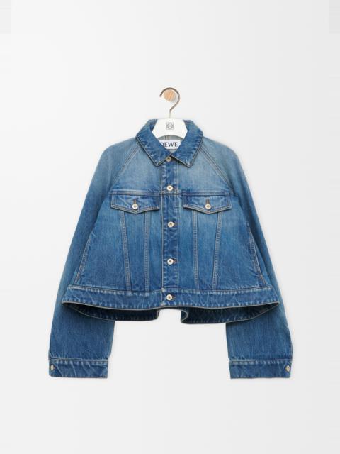 Trapeze jacket in denim