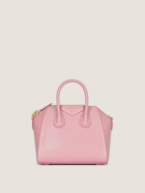 MINI ANTIGONA BAG IN BOX LEATHER