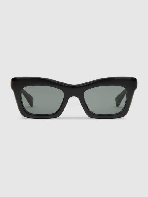 Rectangular frame sunglasses