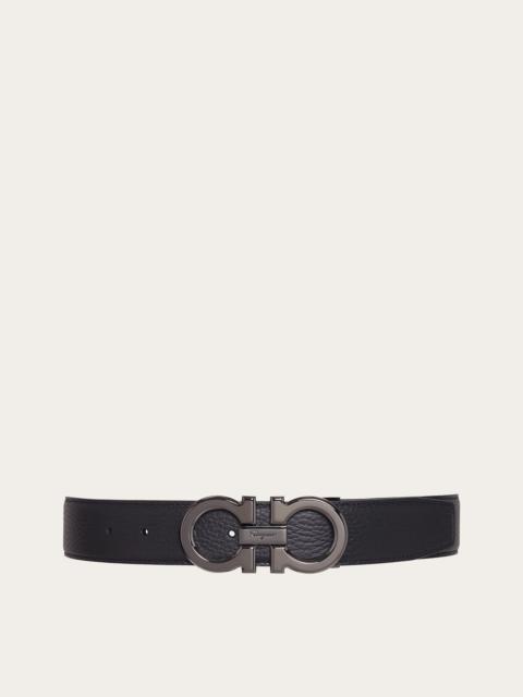 Reversible and adjustable Gancini belt